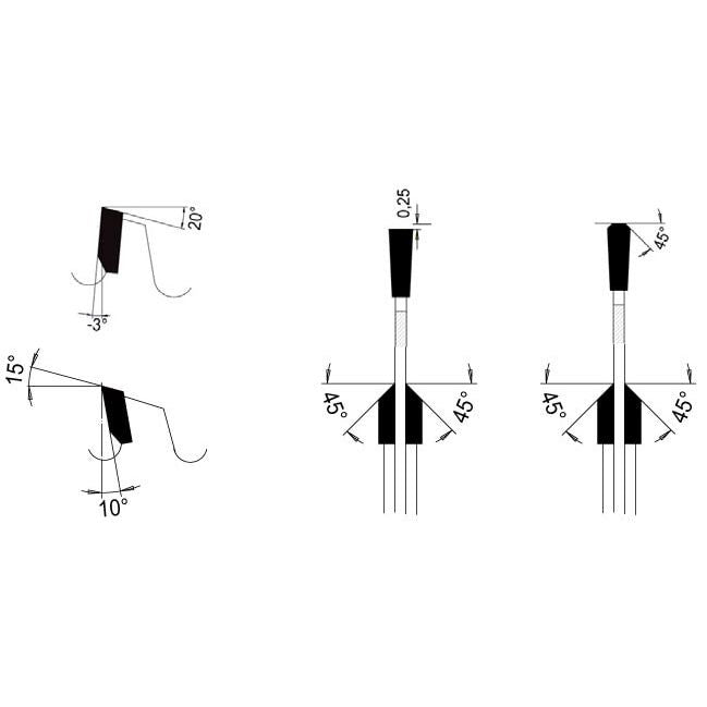 Zaagblad Ø 92 mm, asgat 30 mm, B=3,00 mm, Z=24E 45°, HW
