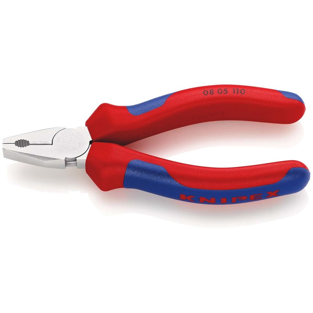 KNIPEX 08 05 110 Mini-Kombitang met meer-componentengrepen verchroomd 110 mm-0
