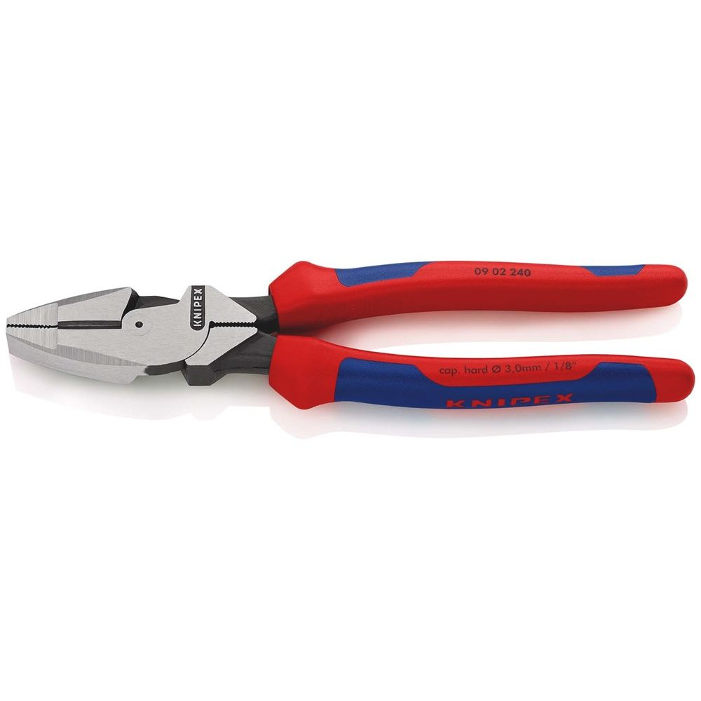 KNIPEX 09 02 240 Kracht-Kombitang "Lineman's Pliers" Amerikaans model met meer-componentengrepen zwa-0