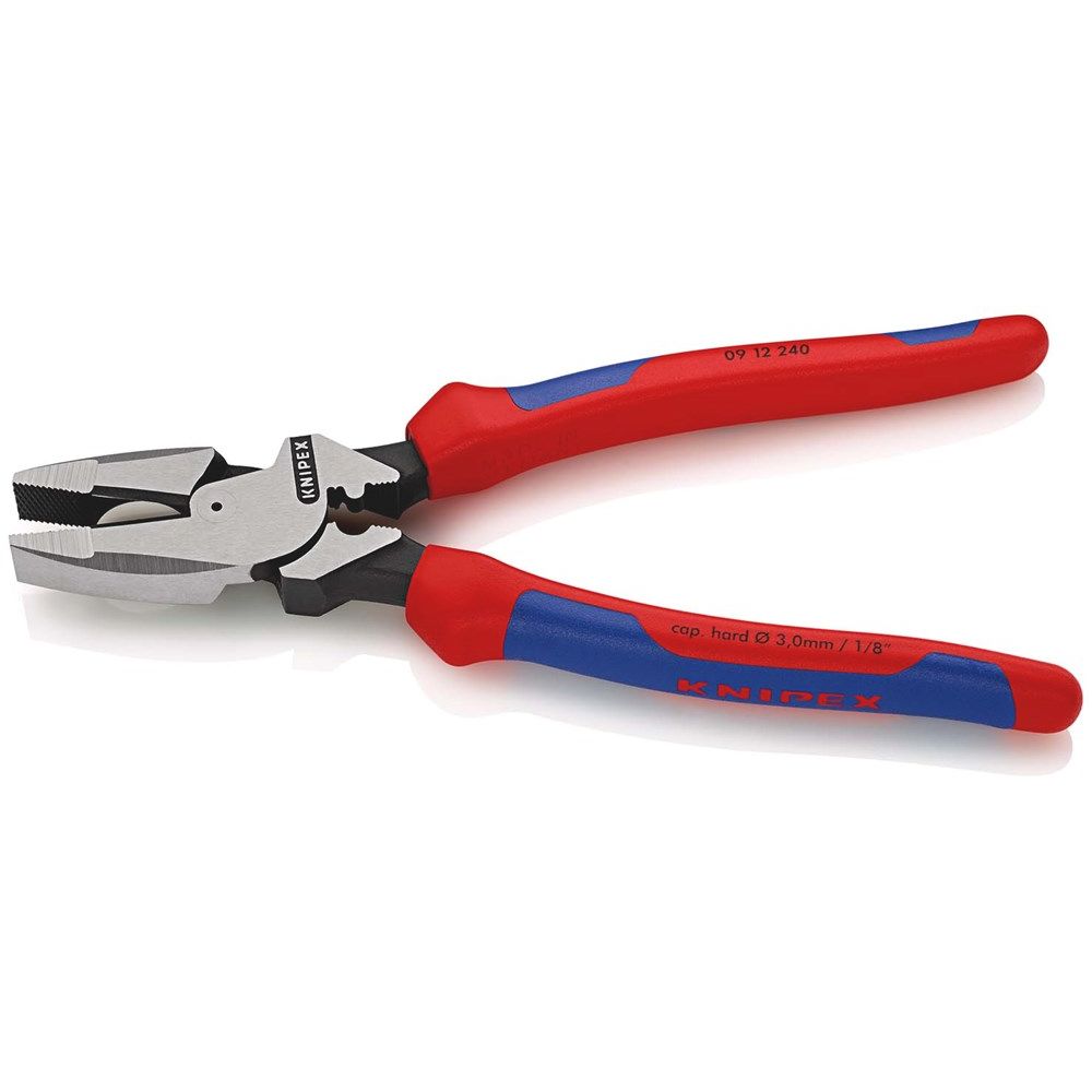 KNIPEX 09 12 240 Kracht-Kombitang "Lineman's Pliers" Amerikaans model met meer-componentengrepen zwa-2