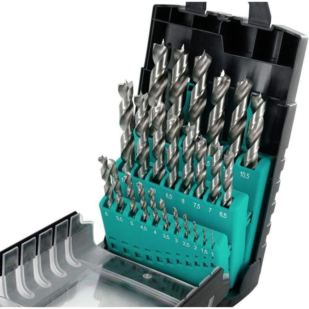 DURADRILL 25-dlg. houtboorset 1-13mm-0