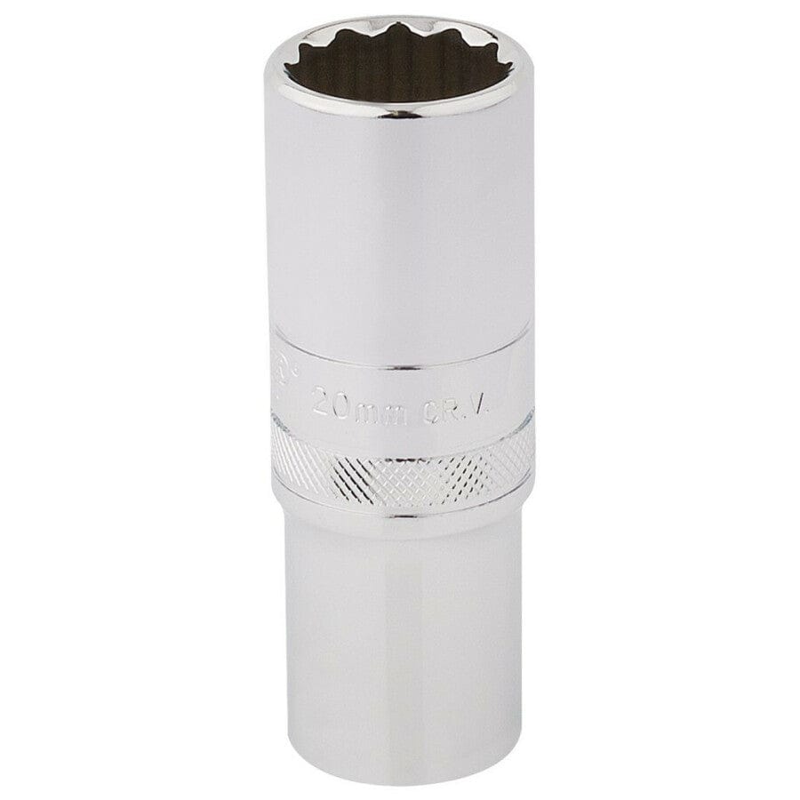 1/2" Dop lang, 20mm, 12-kant-Draper Tools-MZS Gereedschap