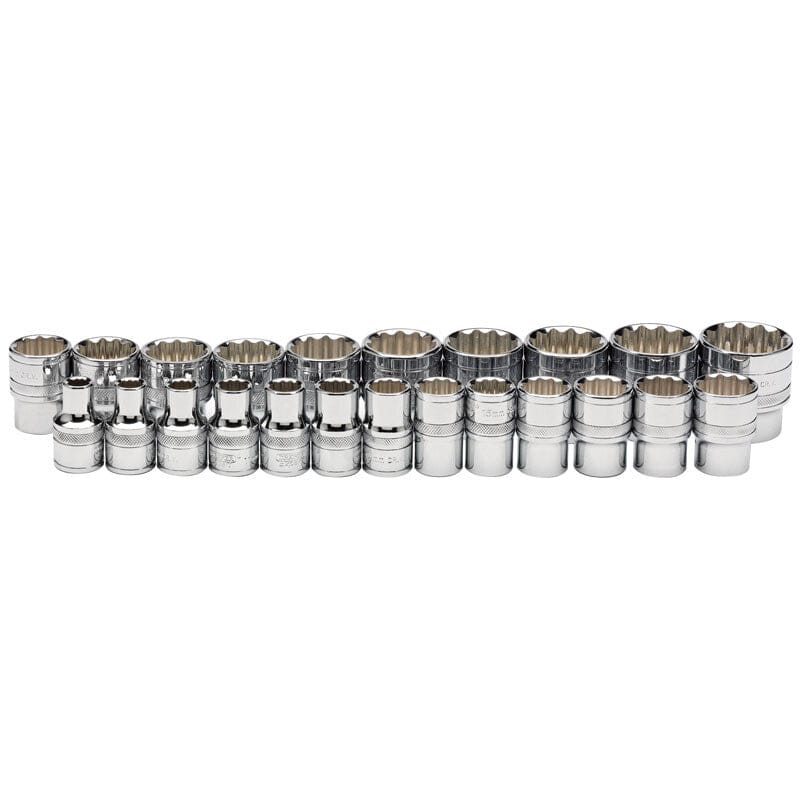 1/2" Doppenassortiment los 12-kant, 23dlg-Draper Tools-MZS Gereedschap