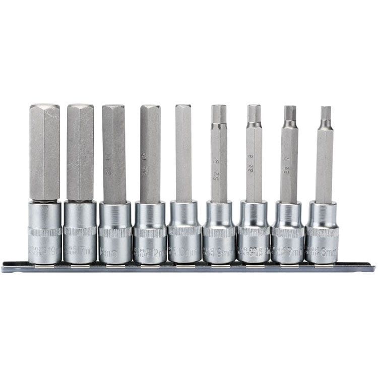1/2" Doppenrail inbus lang, 9dlg-Draper Tools-MZS Gereedschap