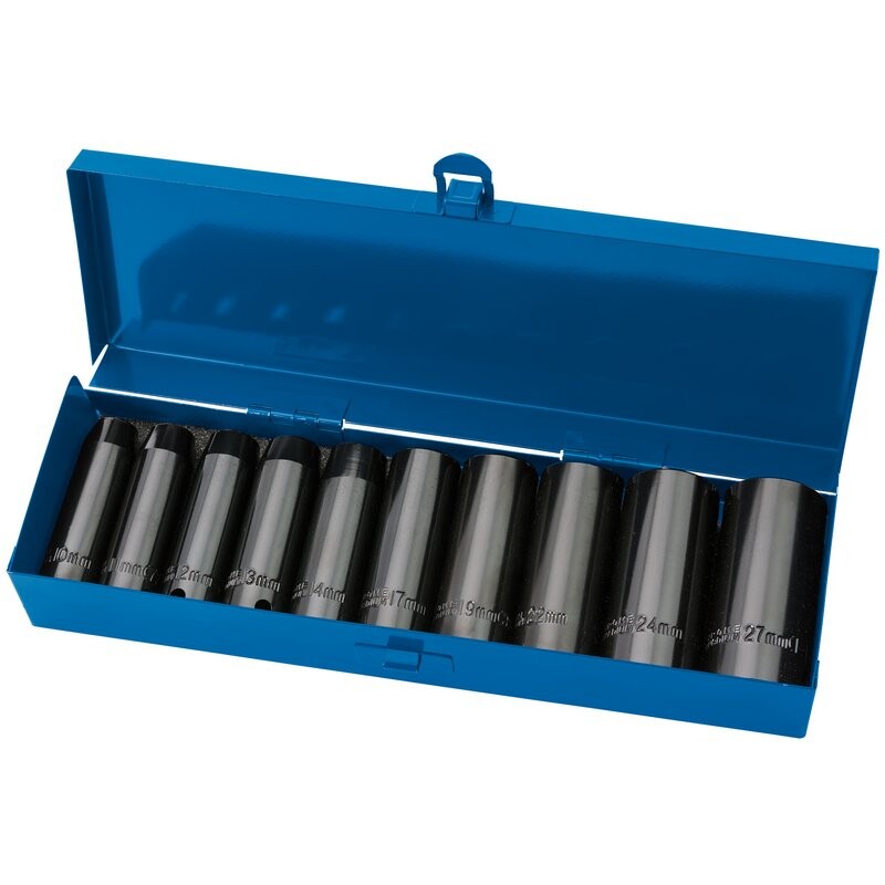 1/2" Krachtdoppenset lang, 10dlg