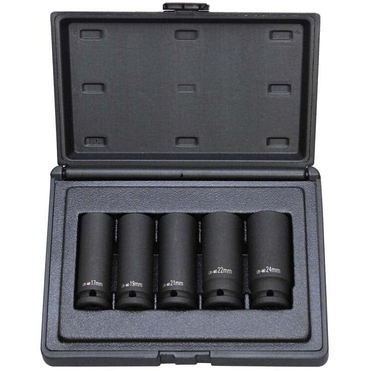 1/2" Krachtdoppenset lang, 5dlg-0
