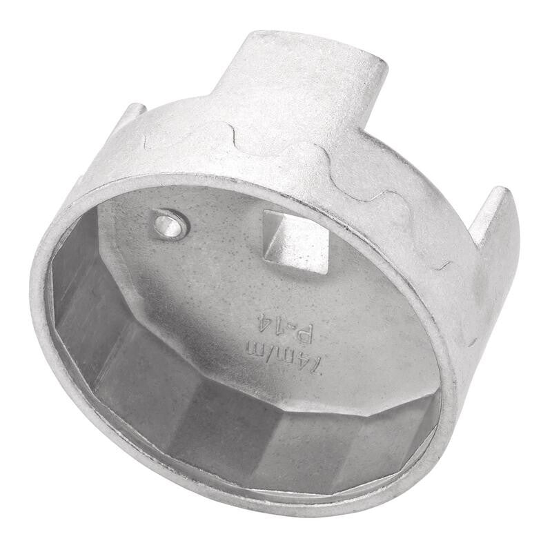 1/2" Oliefilter dop 74mm, 14-kant