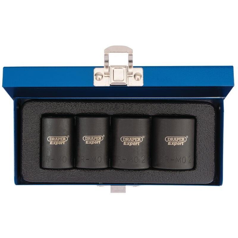 1/2" Spiraal doppenset, 4dlg, int.