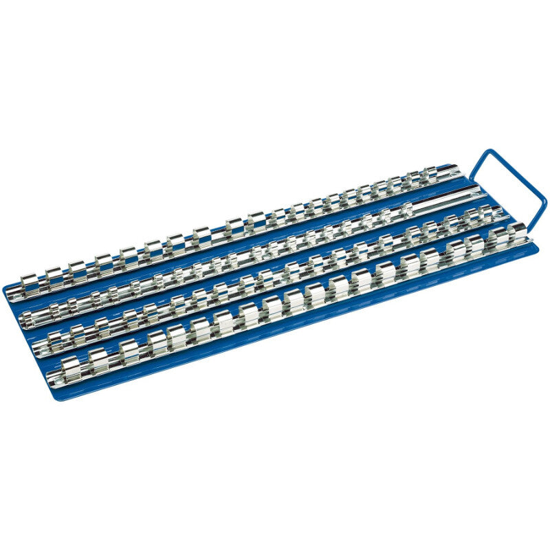 1/4"+3/8"+1/2" Doppenrail, 80 clips (44x15cm)