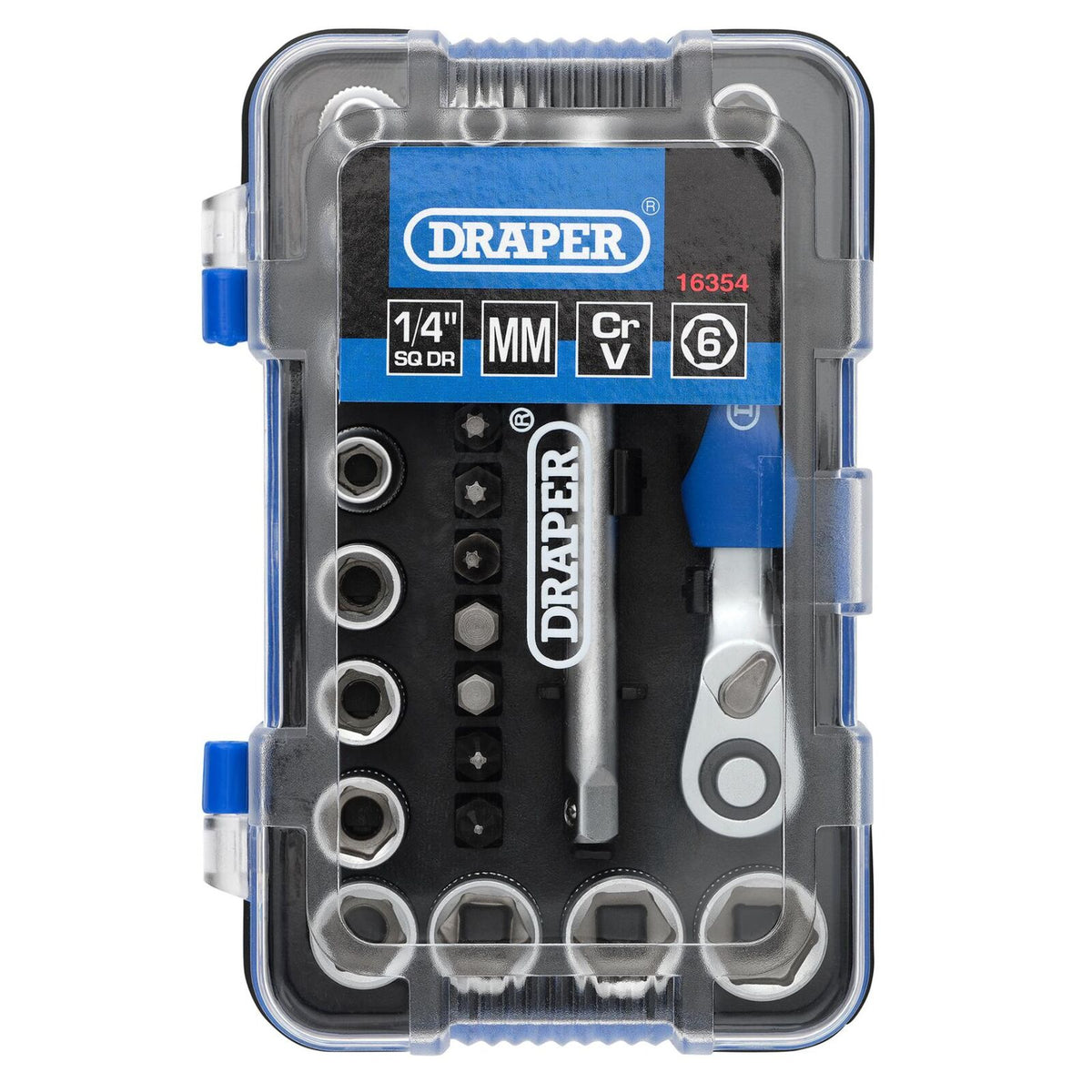 1/4" Doppenset, 25dlg