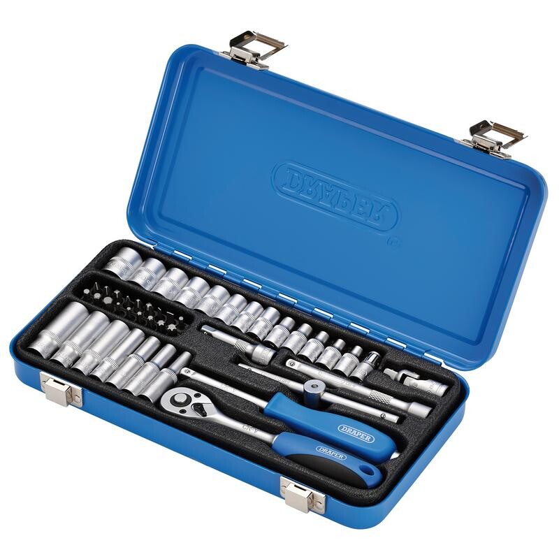 1/4" Doppenset, 45dlg