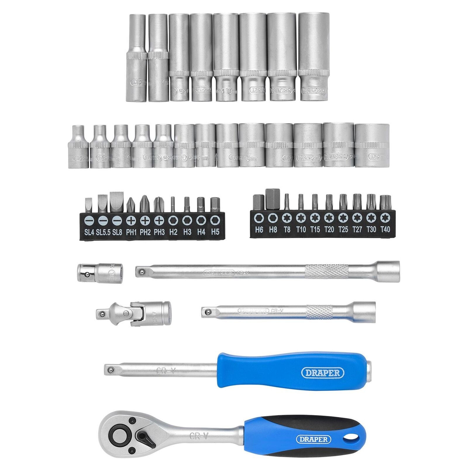 1/4" Doppenset, 47dlg