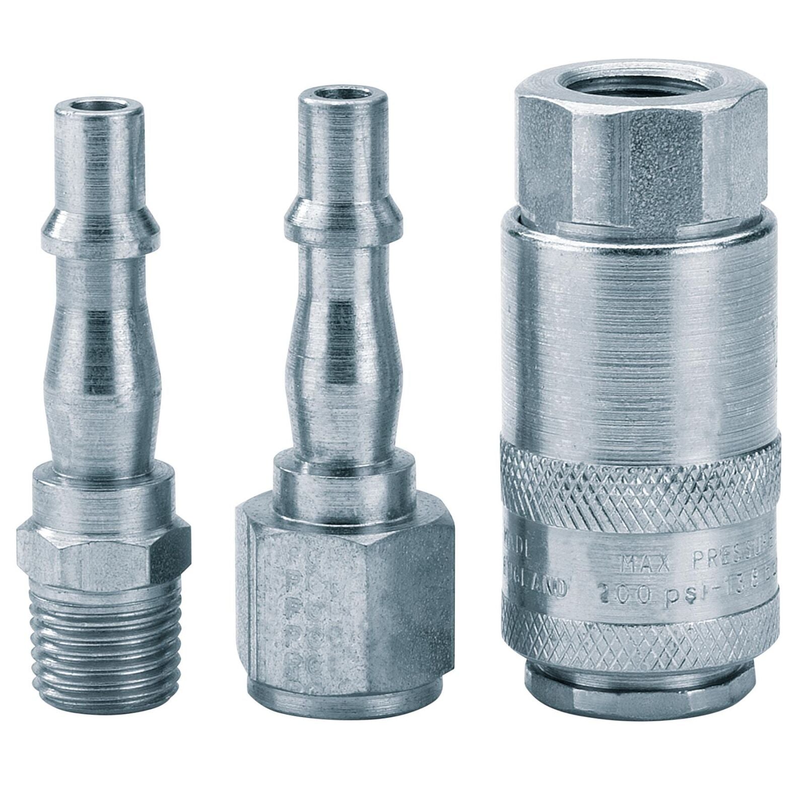 1/4" PCL luchtkoppelingenset, 3-delig
