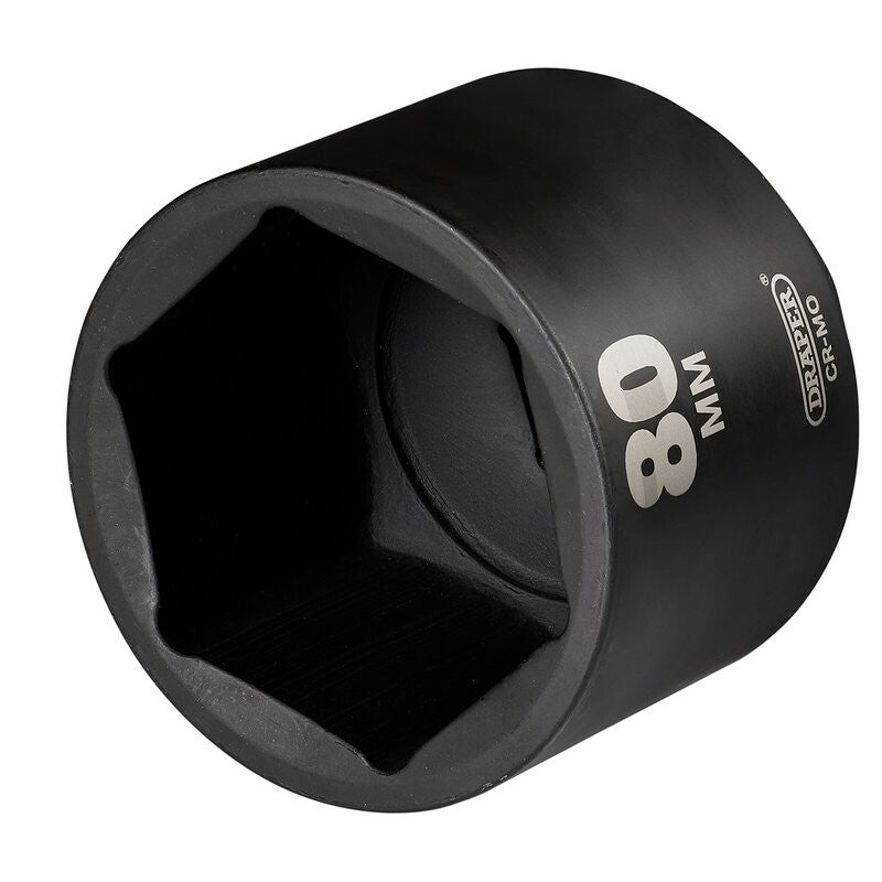 1" Krachtdop, 80mm lang