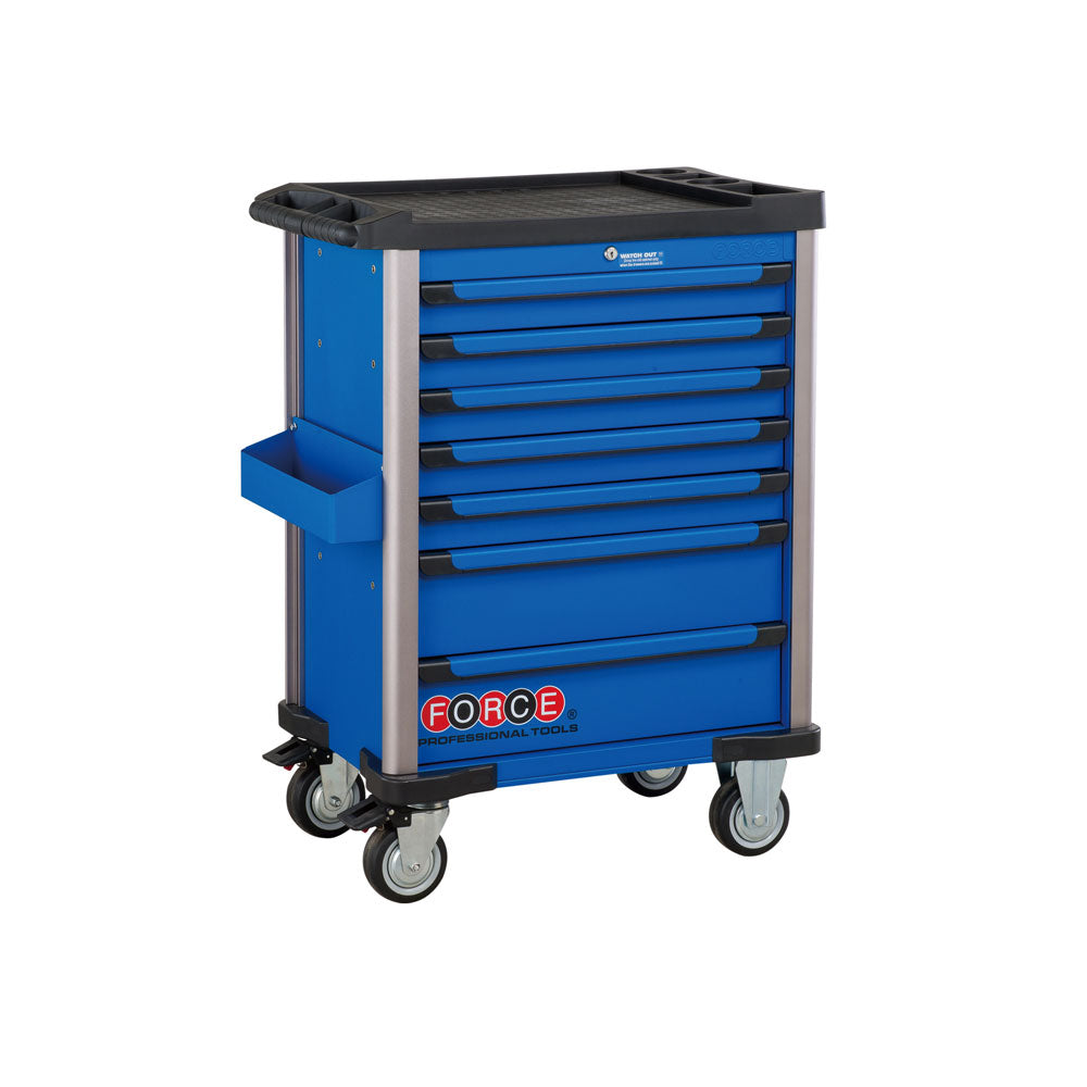 Praktische Blauwe Gereedschapswagen met 7 lades