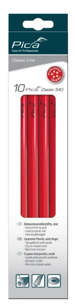 Pica Classic 540/30 Timmermanspotlood 2H 30 cm (10 stuks)