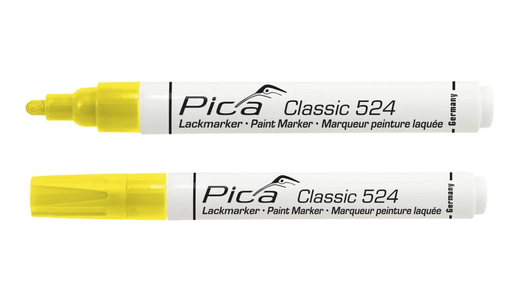 Pica Classic 524/44 Industriële Lakmarker geel (10 stuks)
