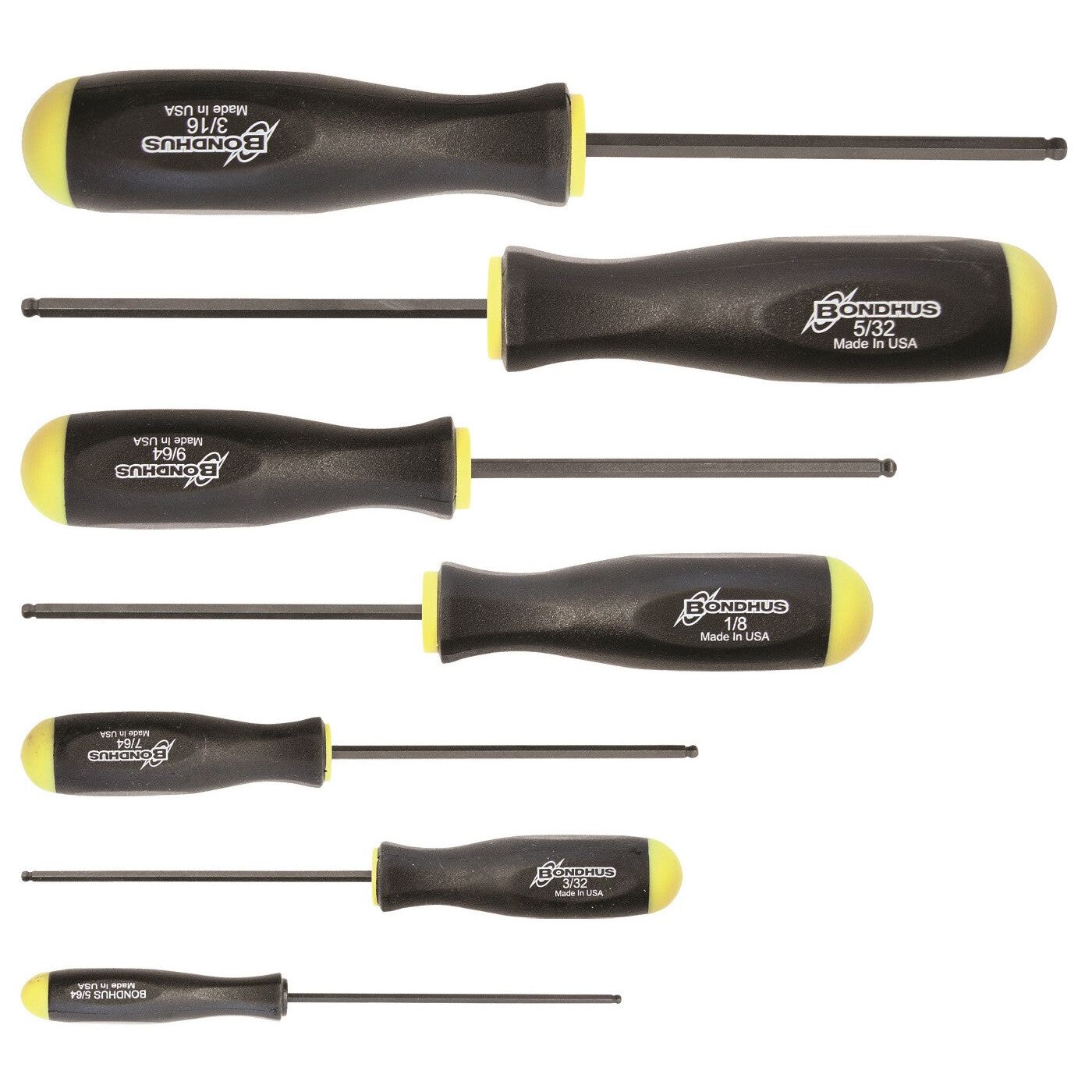 Schroevendraaierset inbus 5/64-3/16"-3