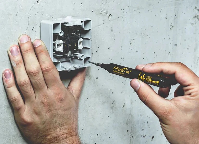 Pica Ink 150/46 Markeerstift voor diepe gaten zwart (blister)