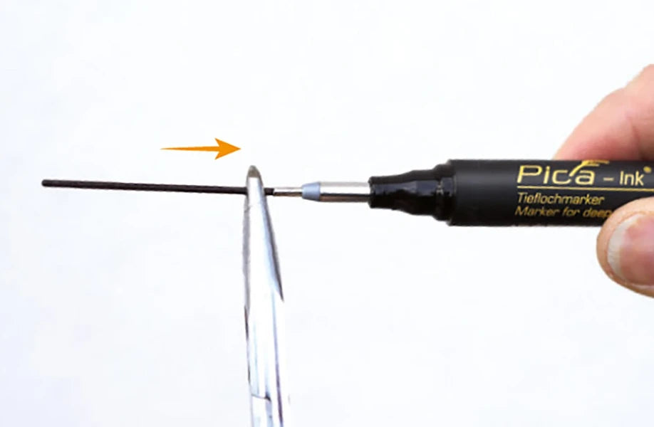 Pica Ink 150/46 Markeerstift voor diepe gaten zwart