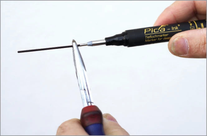 Pica Ink 150/41 Markeerstift voor diepe gaten blauw