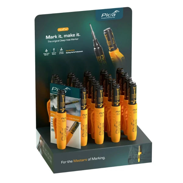Pica Ink 150/20 Markeerstift voor diepe gaten zwart (display)