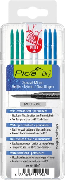 Pica Dry 4040 Navulling multikleur - 8 staafjes (blister)
