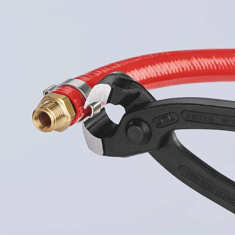 KNIPEX 10 98 I220 Oorklemtang met kunststof bekleed zwart geatramenteerd 220 mm-5