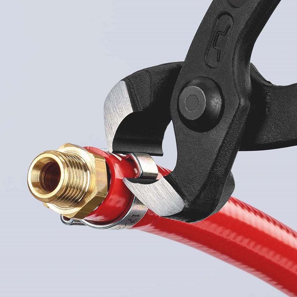 KNIPEX 10 98 I220 Oorklemtang met kunststof bekleed zwart geatramenteerd 220 mm-6