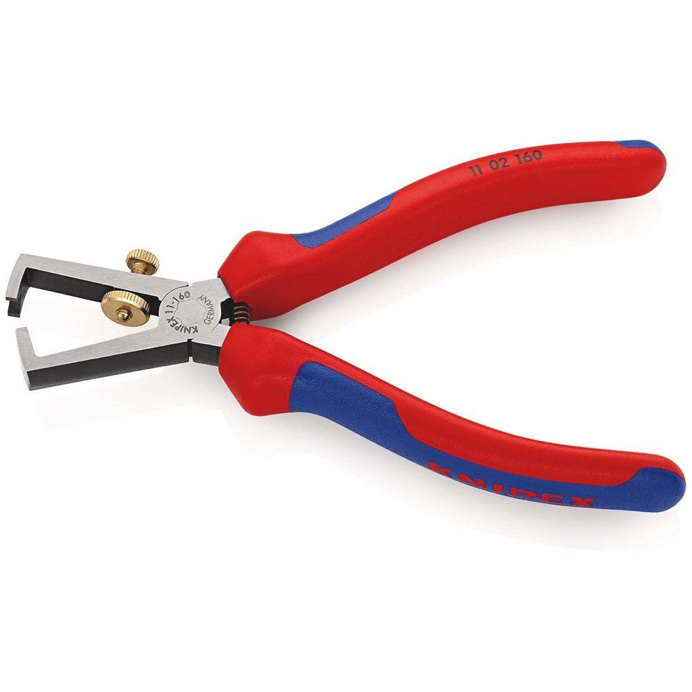 KNIPEX 11 02 160 Afstriptang met openingsveer, universeel met meer-componentengrepen zwart geatramen-2