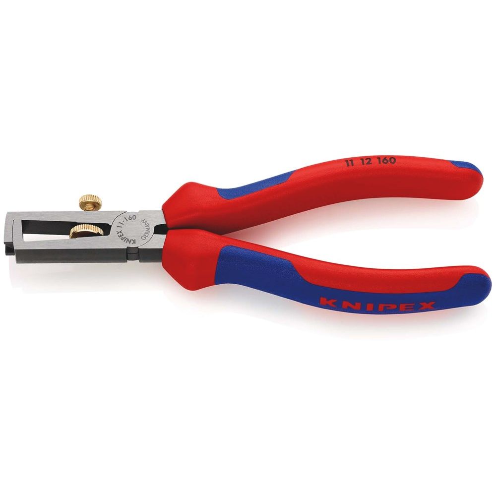 KNIPEX 11 12 160 Afstriptang universeel met meer-componentengrepen zwart geatramenteerd 160 mm-0