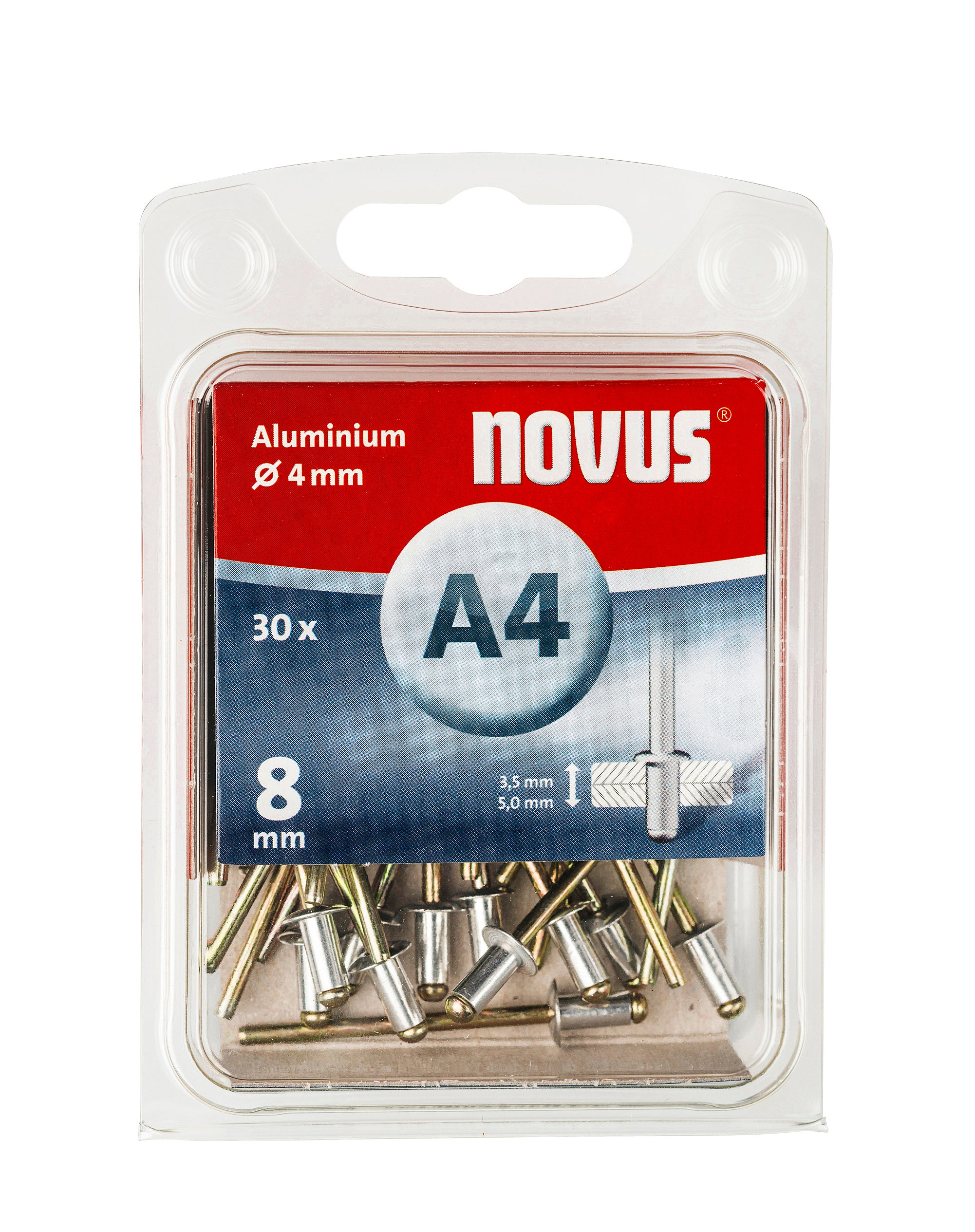 Novus blindklinkmoertang N-140