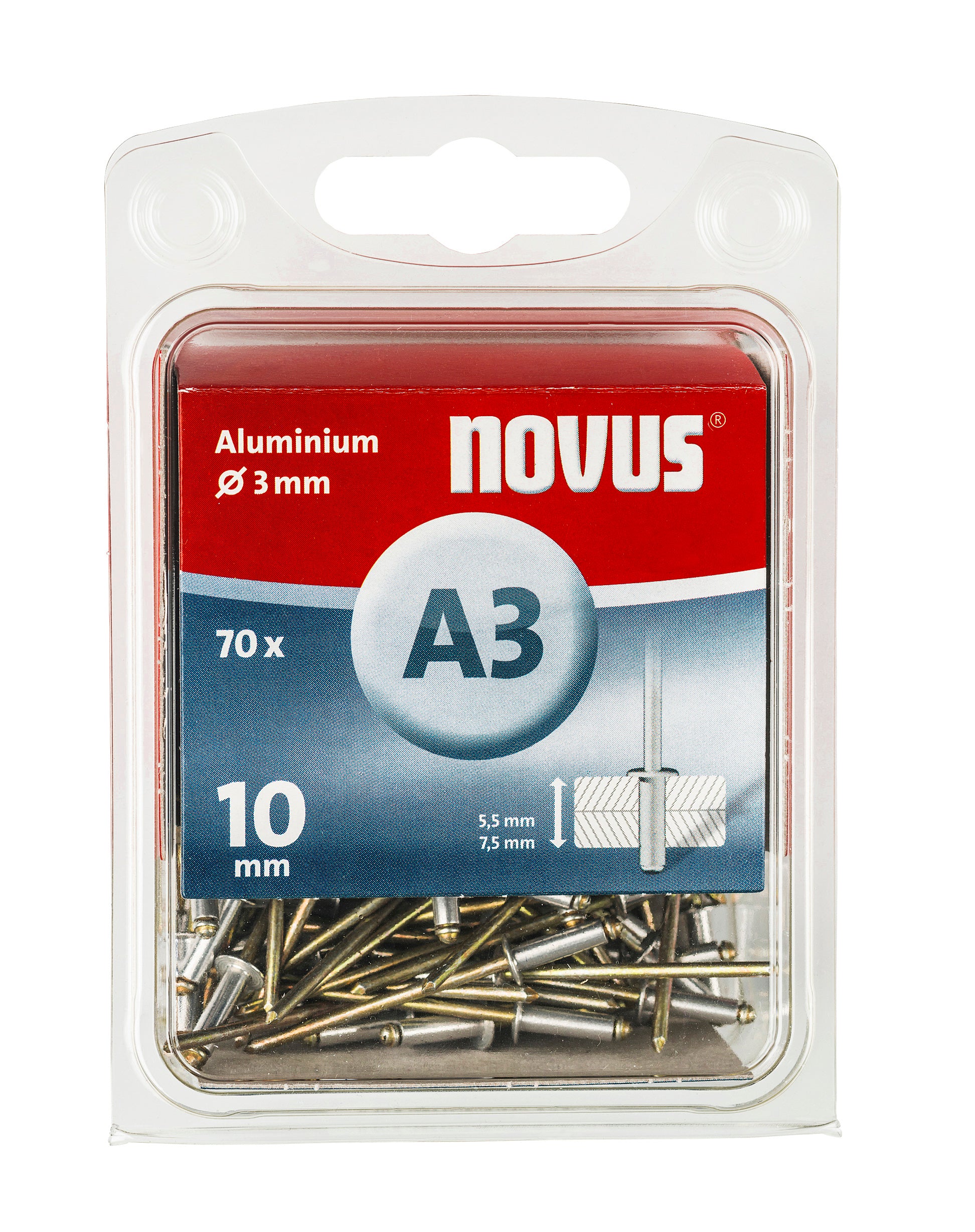 Novus blindklinkmoertang N-140