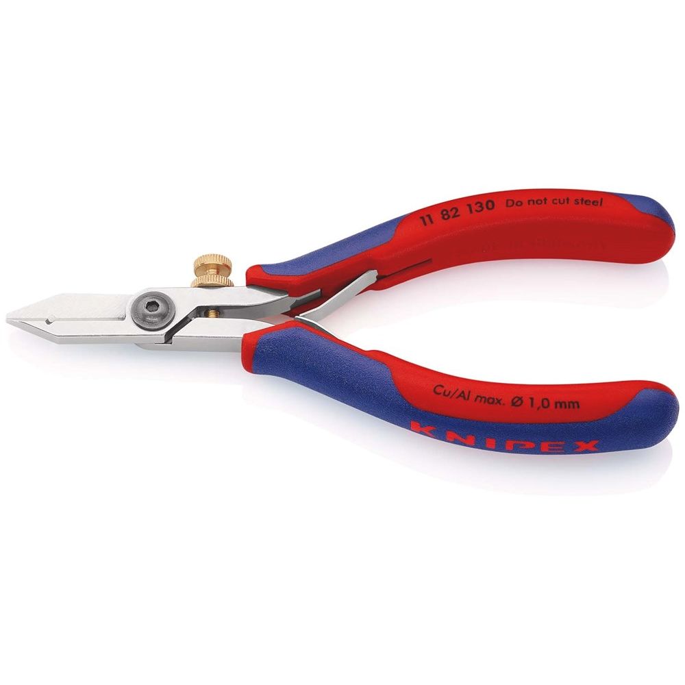 KNIPEX 11 82 130 Elektronica-afstripschaar met meer-componentengrepen 140 mm-0