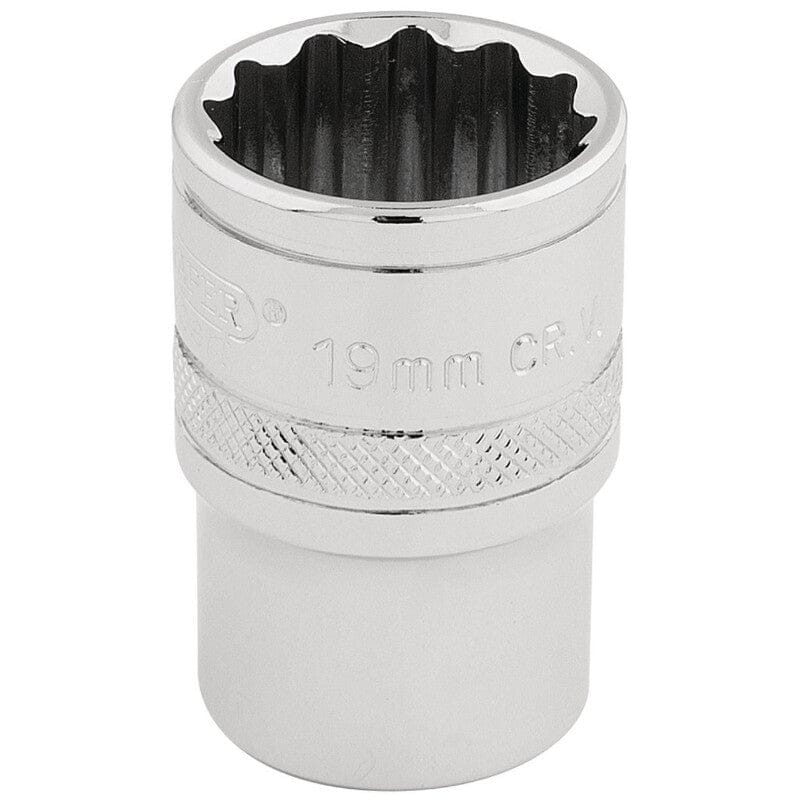 1/2" Dop 19mm, 12 - kantDraper ToolsMZS Gereedschap