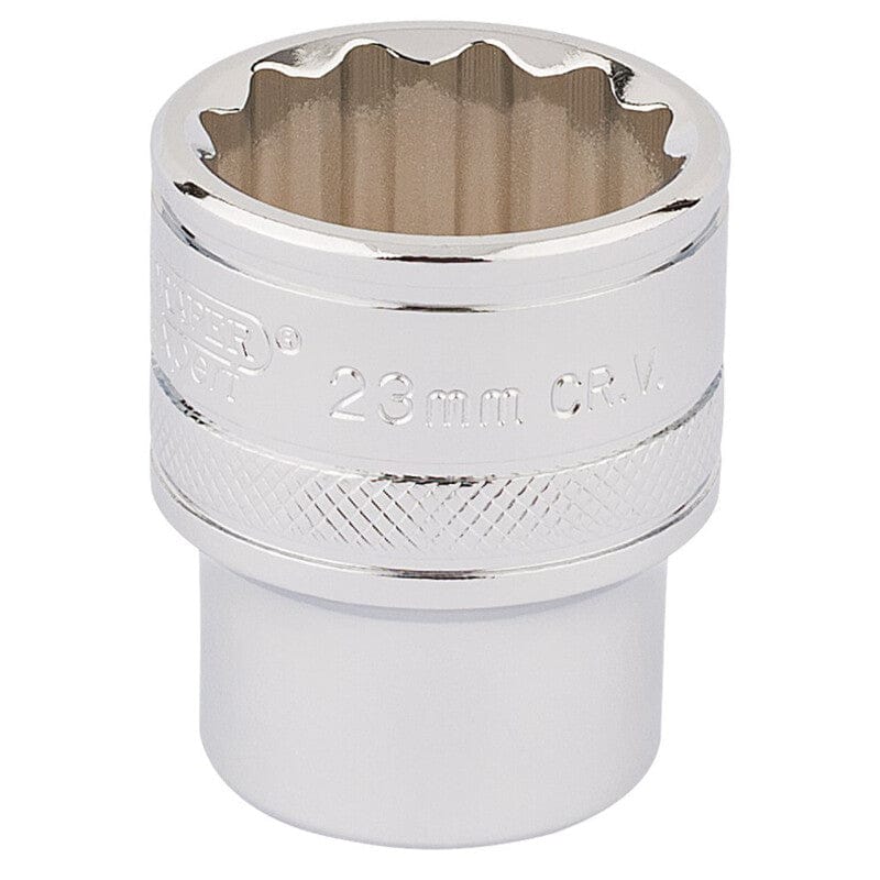 1/2" Dop 23mm, 12 - kantDraper ToolsMZS Gereedschap