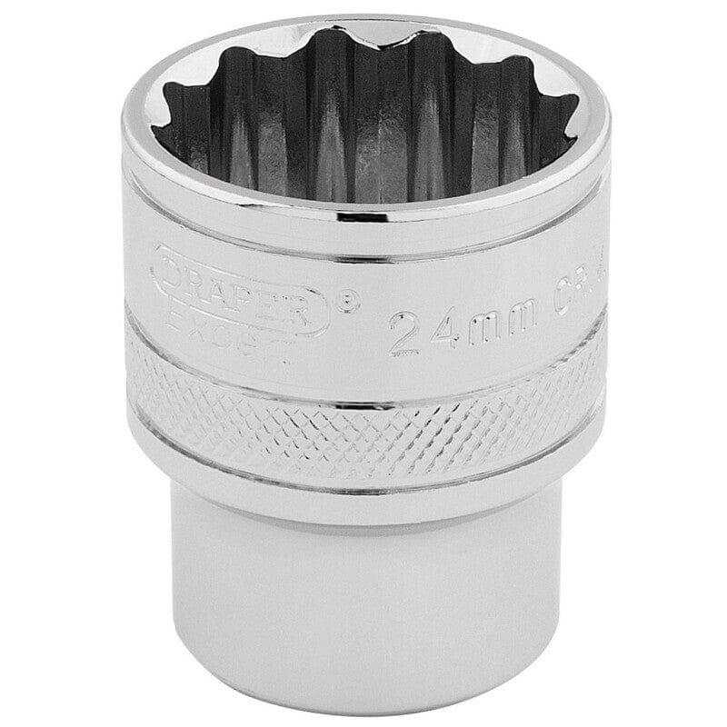 1/2" Dop 24mm, 12 - kantDraper ToolsMZS Gereedschap