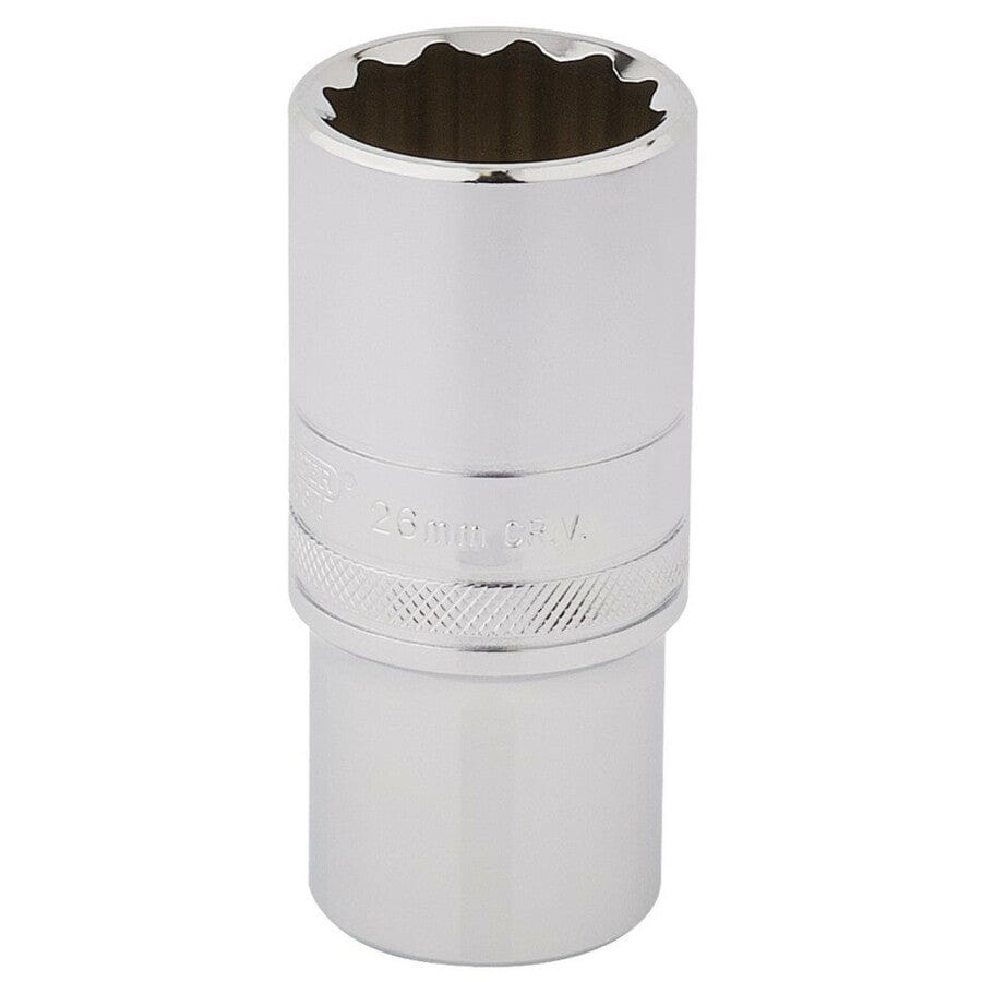 1/2" Dop lang, 26mm, 12 - kantDraper ToolsMZS Gereedschap