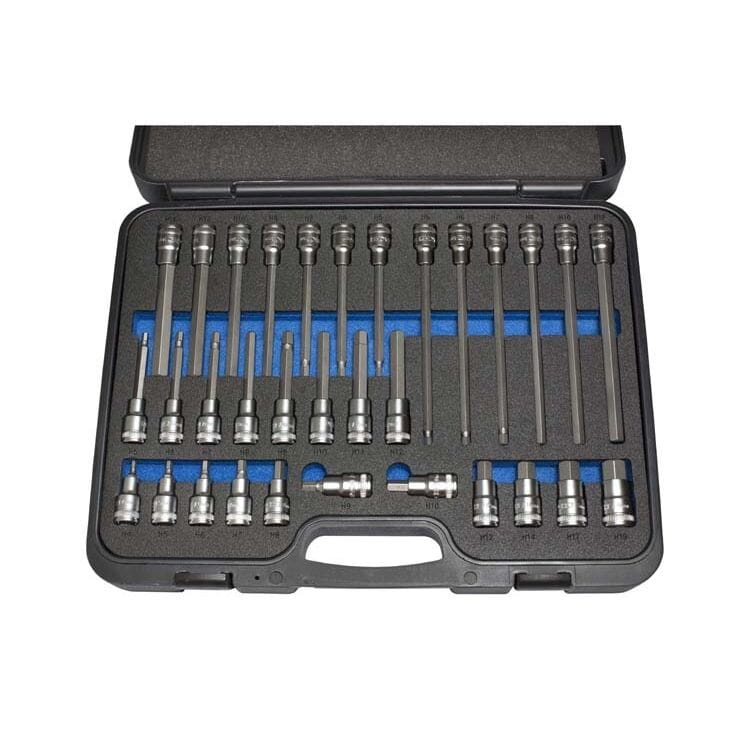 1/2" Doppenset inbus in koffer, 32dlgDeltachMZS Gereedschap