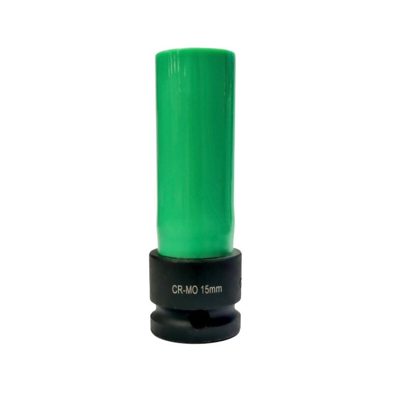 1/2" Krachtdop 15mm, lang dunwandig (licht groen)Steiner AirtoolsMZS Gereedschap