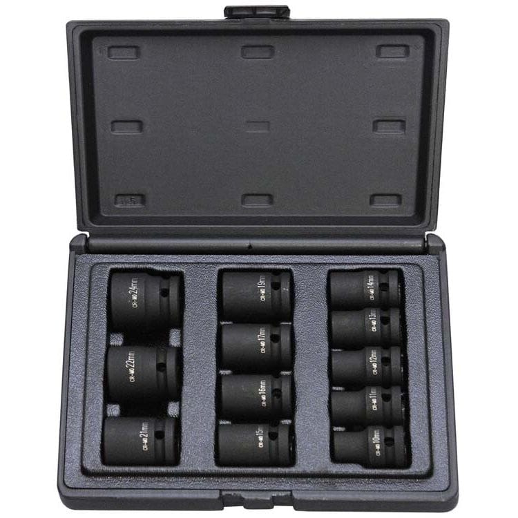 1/2" Krachtdoppenset, 12dlgSteiner AirtoolsMZS Gereedschap