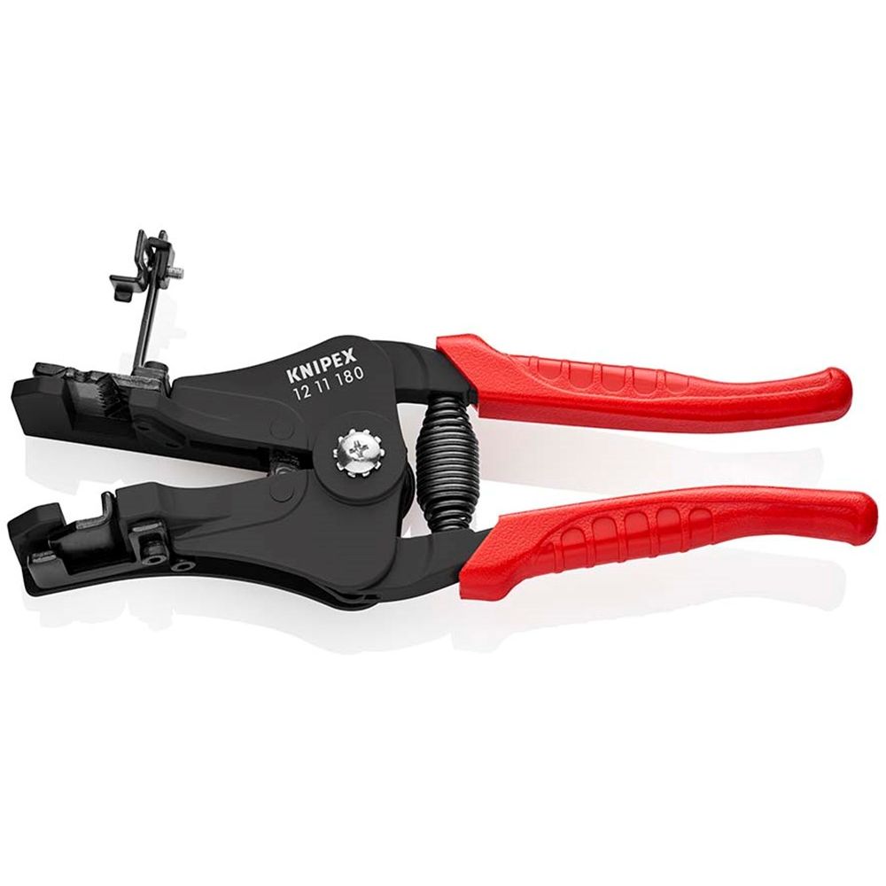 KNIPEX 12 11 180 Afstriptang met precisie geslepen messen met kunststof bekleed zwart gelakt 180 mm-2