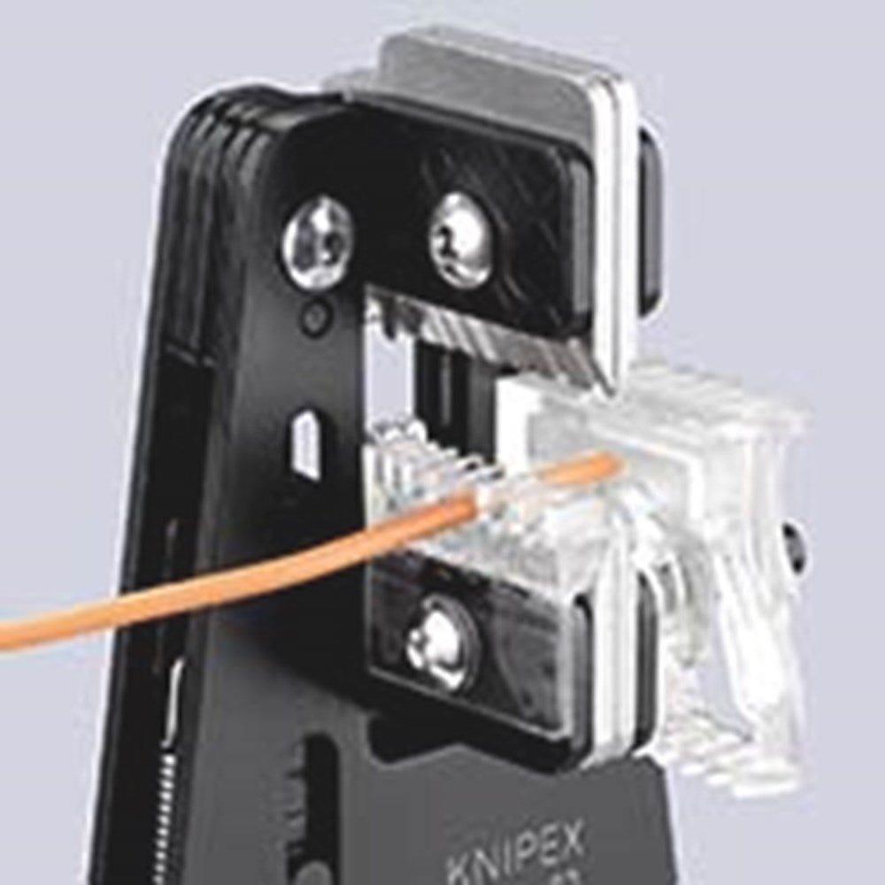 KNIPEX 12 12 02 Precisie afstriptang met precisie geslepen messen met meer-componentengrepen gebruin-2
