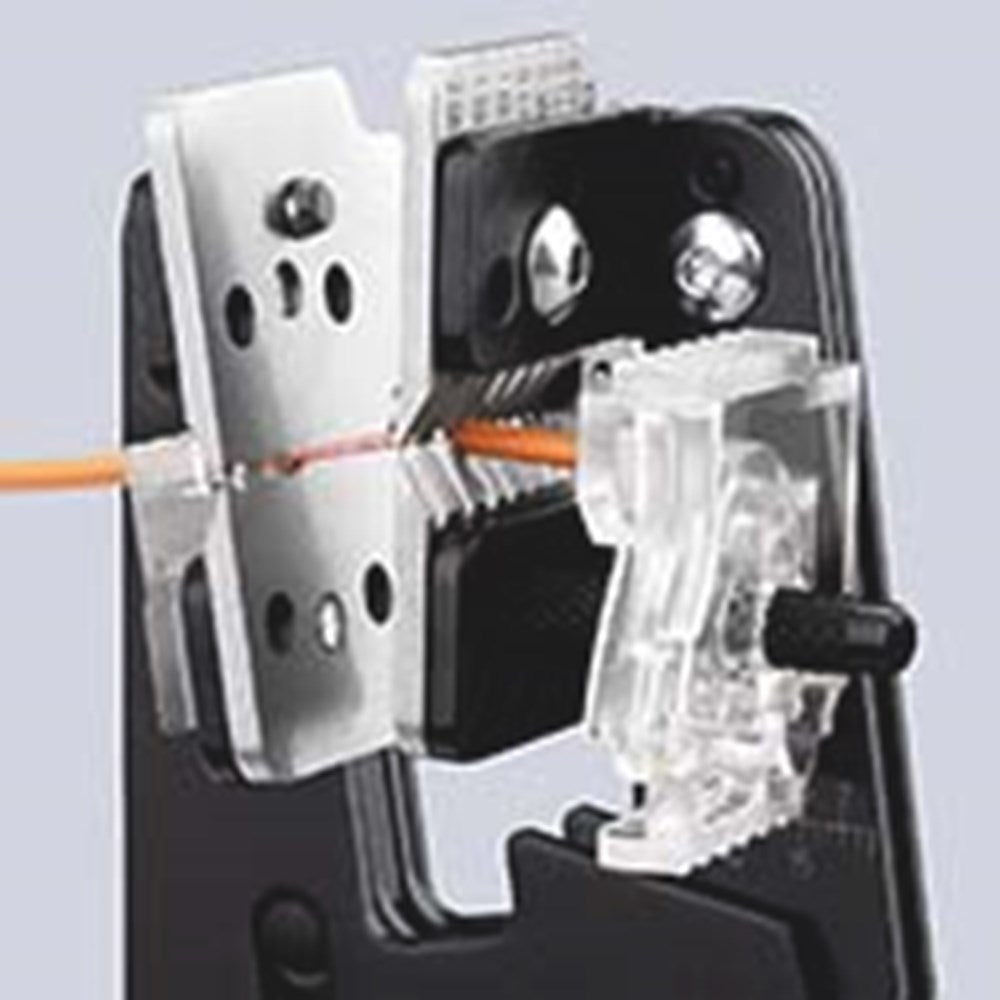 KNIPEX 12 12 02 Precisie afstriptang met precisie geslepen messen met meer-componentengrepen gebruin-4