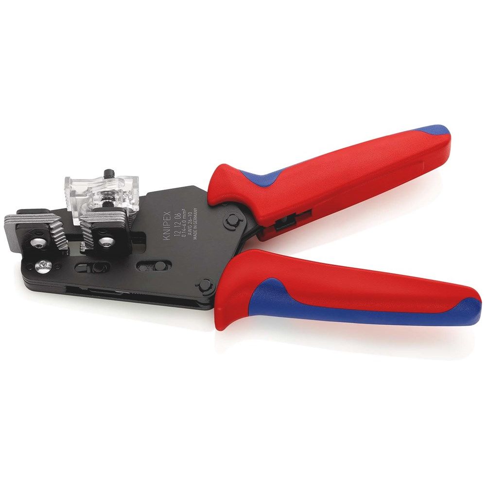 KNIPEX 12 12 06 Precisie afstriptang met precisie geslepen messen met meer-componentengrepen gebruin-2
