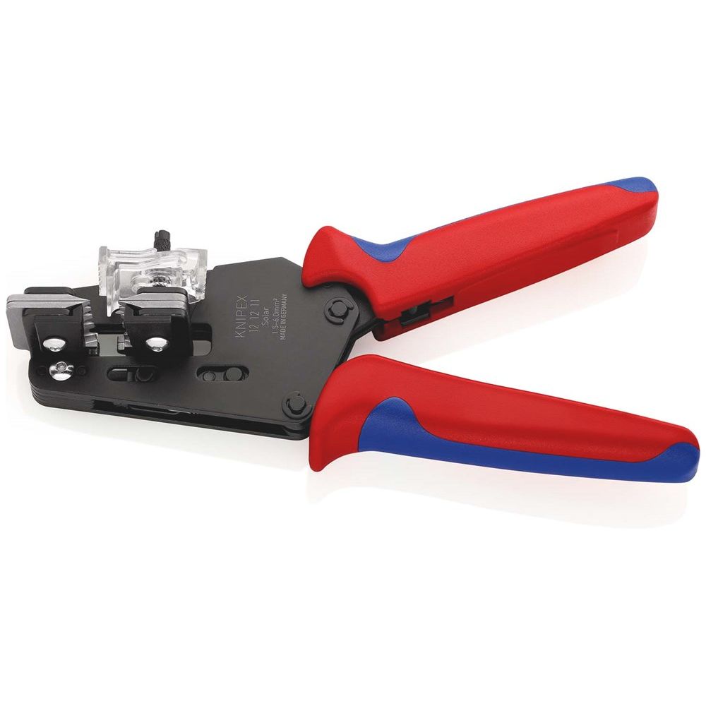 KNIPEX 12 12 11 Precisie afstriptang met precisie geslepen messen met meer-componentengrepen gebruin-0