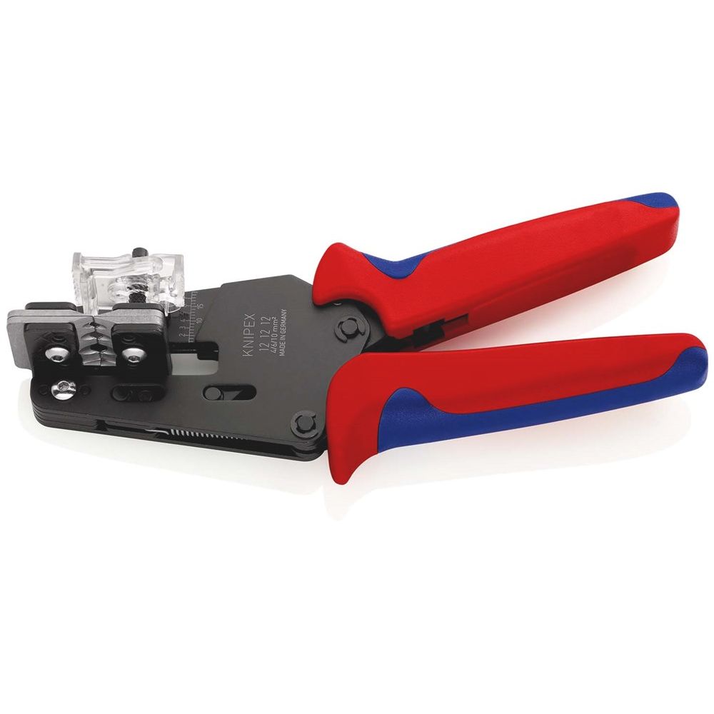 KNIPEX 12 12 12 Precisie afstriptang met precisie geslepen messen met meer-componentengrepen gebruin-0