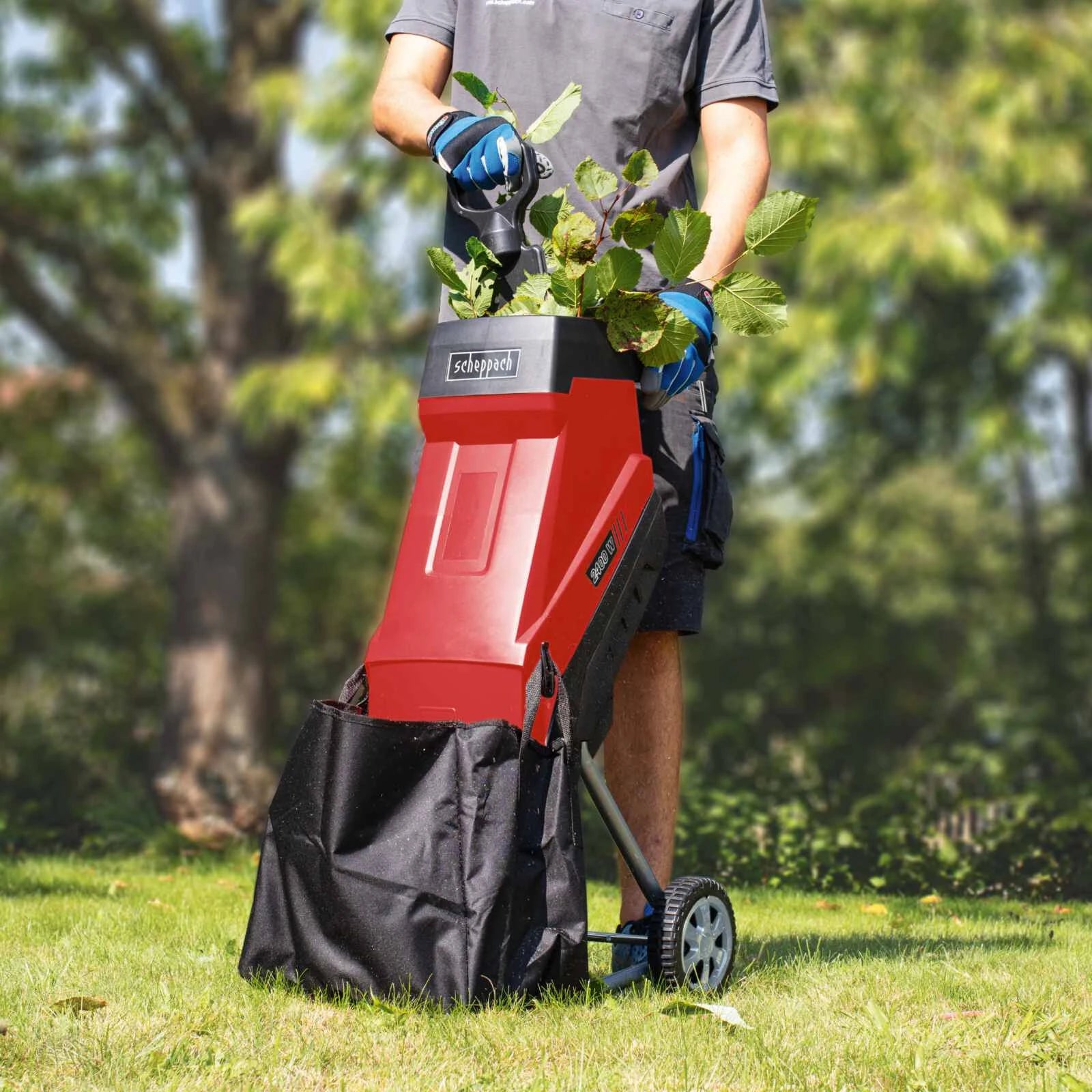 Scheppach Elektrische Hakselaar GS55 2400W mobiel