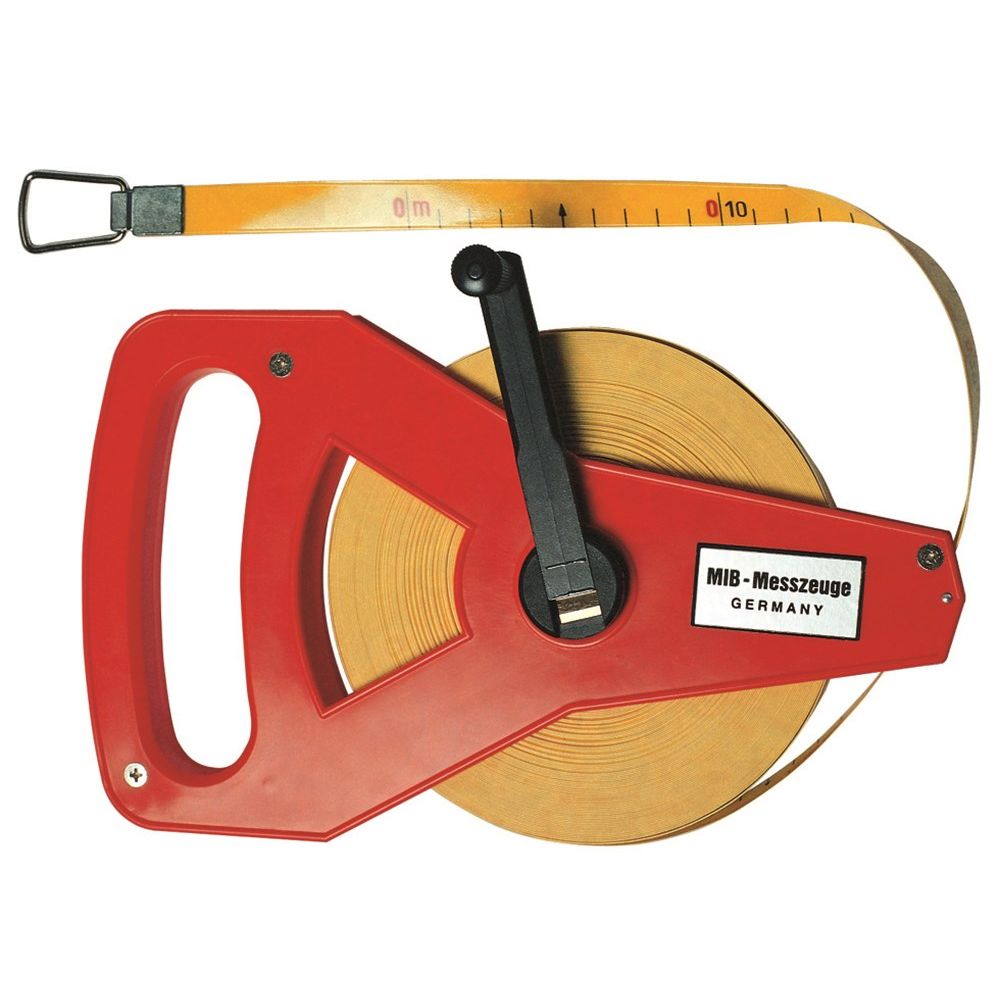 Landmeter 20mtr. bandbreedte 16mm, kunststof frame-0