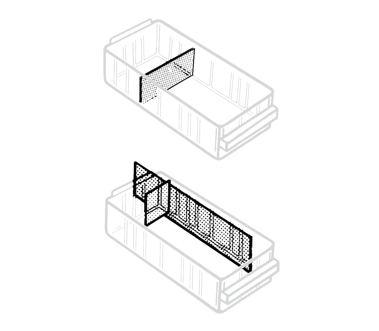 Raaco Ladekast Tussenschotjes 150-01 M (48 stuks)